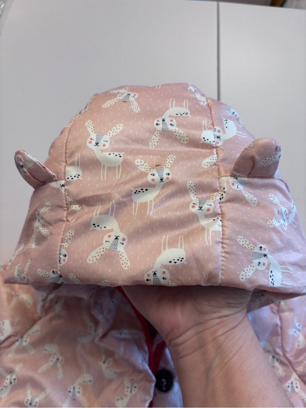Catimini Cottagecore Jacket Size 3T Deer Prince Sherpa Lined Ears on Hooded Logo - Picture 10 of 13